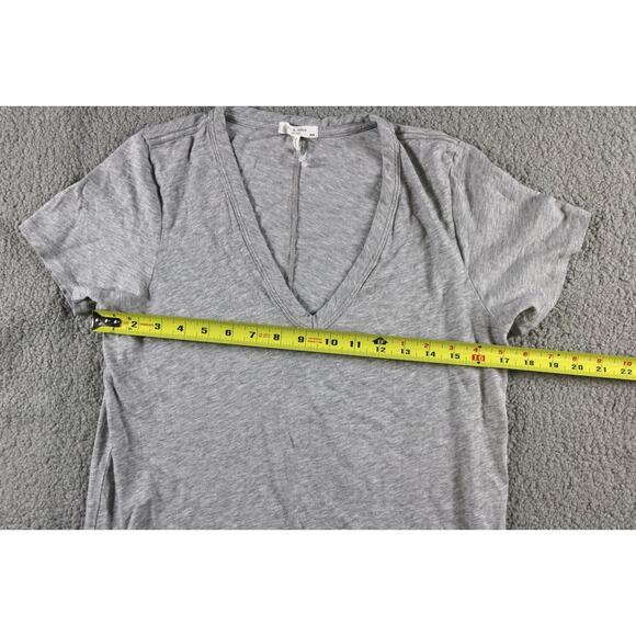 Rag and Bone T Shirt Gray Medium M Neck Pima Cotton Short Sleeve Peru - Picture 6 of 7